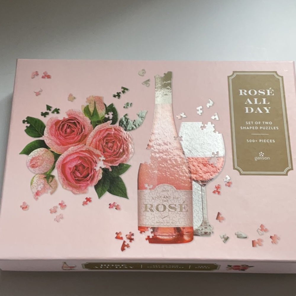 Rosé All Day Puzzles - Pink. BNIB